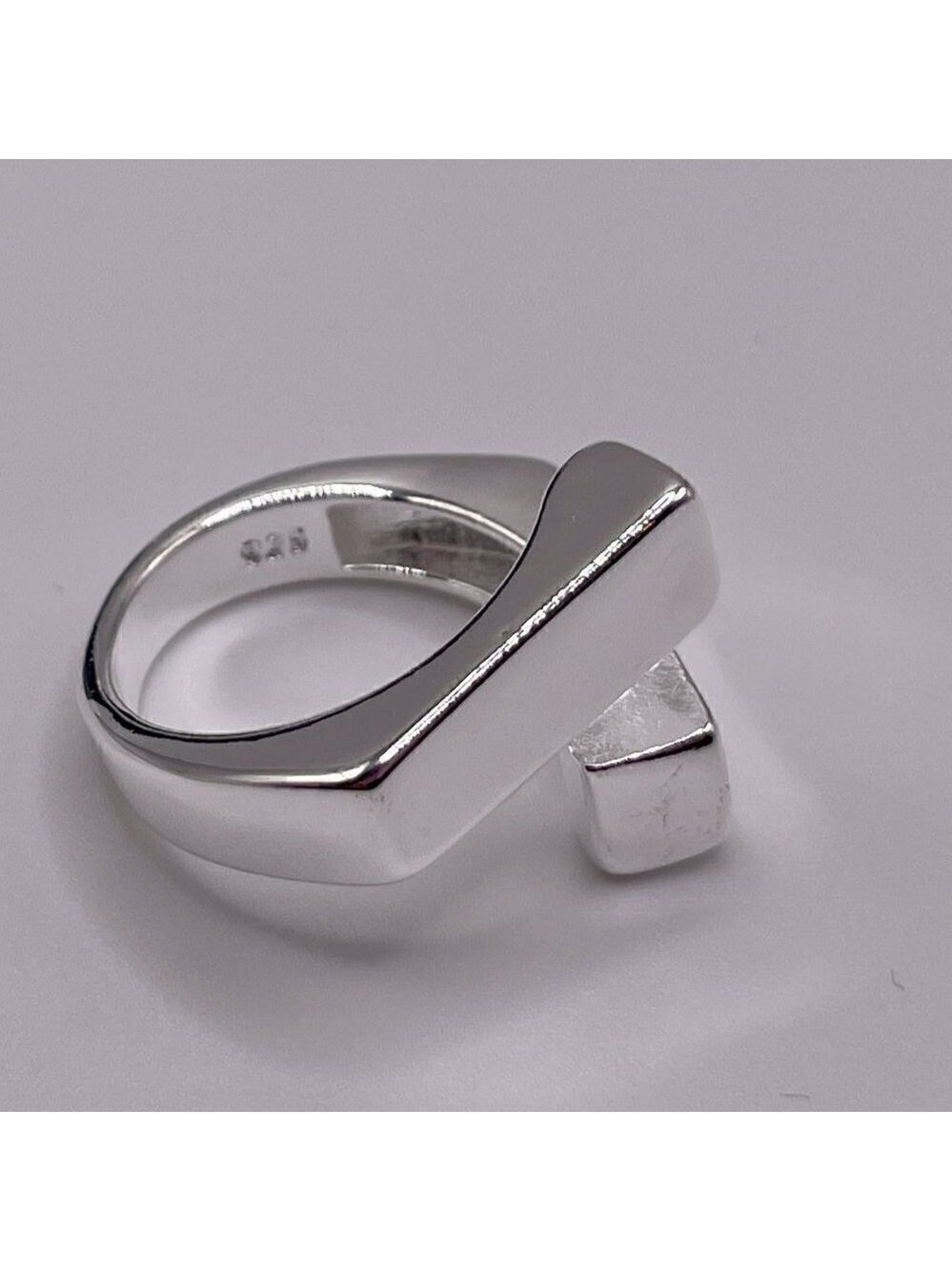 Stamped 925 Foldover Wrap Style Boho Ring #1302